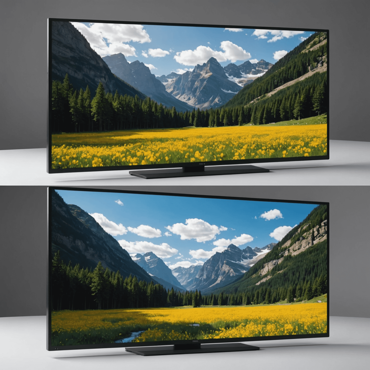 Comparison of pixel density between 1080p, 4K, and 8K resolutions on similarly sized screens